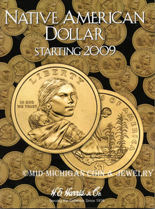 Sacagawea Native American Dollar H.E. Harris Folder, 2009 to Date