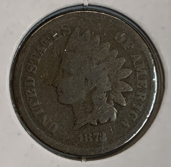 1873 Indian Head Cent, Good
