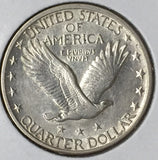 1918-D Standing Liberty Quarter Choice BU