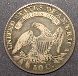 1830 Capped Bust Half, Lettered Edge, F.