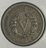 1897 Liberty "V" Nickel, F/VF