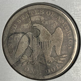 1872 Seated Dollar, Good