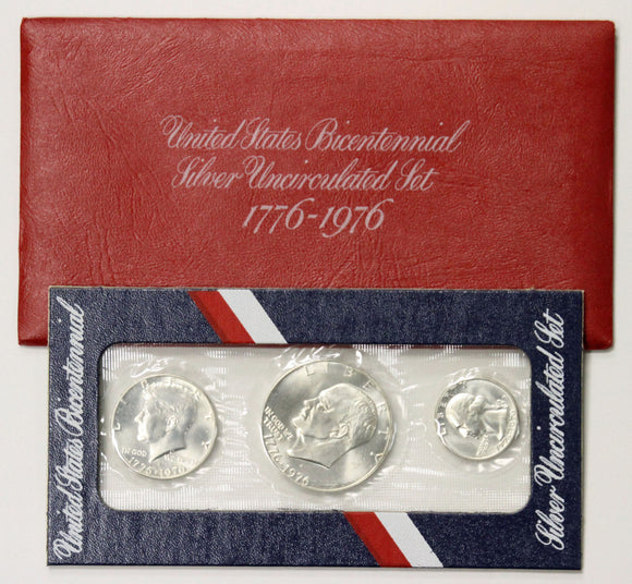 1976 3Pc Silver Mint Set