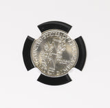 1924-D Mercury Head Dime, MS64FB. NGC, (17062)