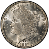 1893 Morgan Silver Dollar, MS64, PCGS Gold Shield (10574)