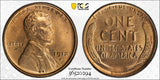 1912-S Lincoln Wheat Cent, MS65RD PCGS GS. (14864)