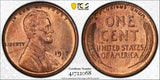 1917-S Lincoln Wheat Cent, MS64RD, PCGS GS (14848)