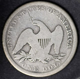 1847 Seated Liberty  Silver Dollar, Good