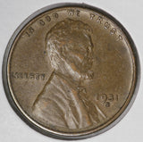 1931-S Lincoln Cent, AU+