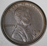 1912-S Lincoln Cent, MS60+