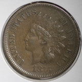 1875 Indian Head Cent, XF-45