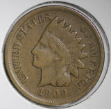 1909-S Indian Head Cent, F-15