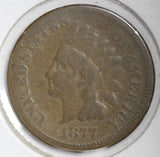 1877 Indian Head Cent, AG/GD