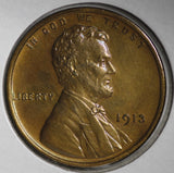 1913 Lincoln Cent, Matte Proof Red/Brown