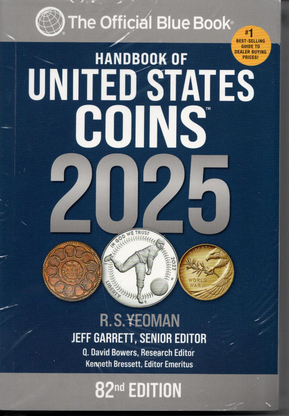 2025 Blue Book, Handbook of US Coins, Paperback