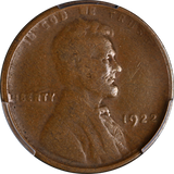 1922 No D Lincoln Cent, Strong Reverse PCGS F-12