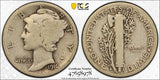 1916-D Mercury Dime, Key Date, VG08 PCGS (15138)