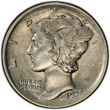 1921 Mercury Head Dime, AU53 PCGS GS (15856) Key Date