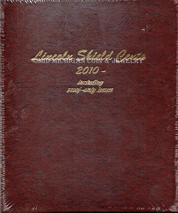 Lincoln Shield Cents Dansco Coin Album, 2010-2021 - With Proofs #8104