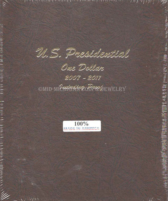 Presidential Dollar Vol. 1 Dansco Coin Album, with Proof, 2007-2011  #8184