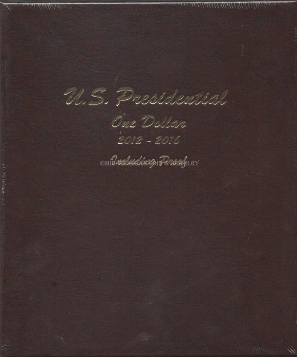 Presidential Dollar Vol 2 Dansco Coin Album with Proof, 2012 to 2016  #8185