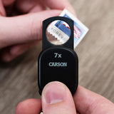 7x Pop-Up Retractable Aspheric Keychain Magnifier