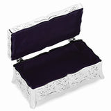 Silver-plated Rectangle Jewelry Box