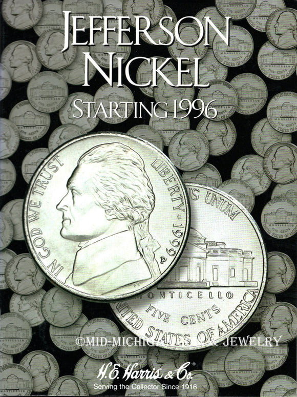 Jefferson Nickel H.E. Harris #3 Folder, Staring 1996