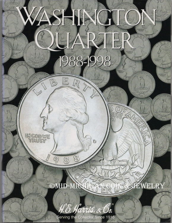 Washington Quarter #4 H.E. Harris Folder, 1988-1998