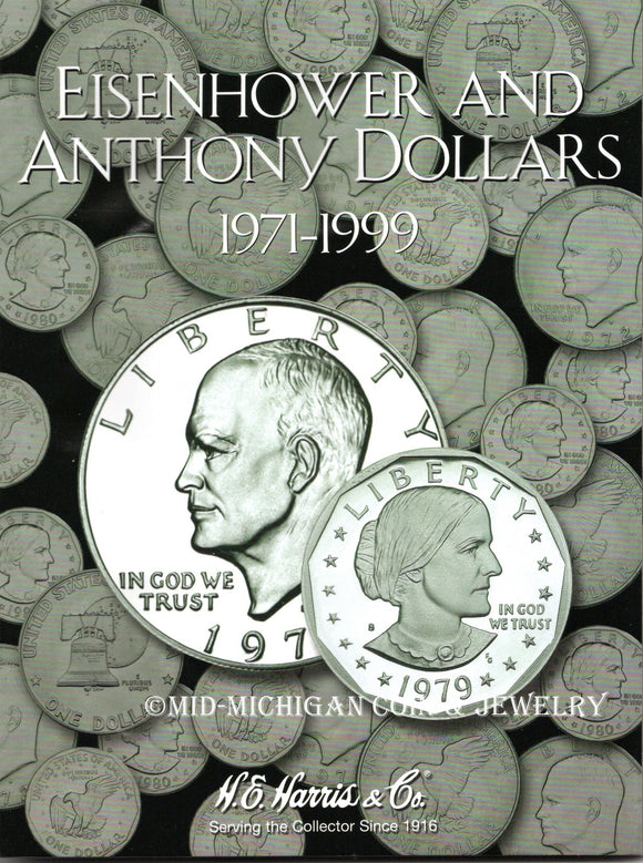 Eisenhower and Susan B. Anthony Dollar H.E. Harris Folder, 1971-1999