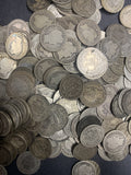 Lot 20pcs, $2.00 FV 90% Silver Barber Dimes, Average Circulated
