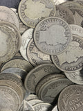 Lot 20pcs, $2.00 FV 90% Silver Barber Dimes, Average Circulated
