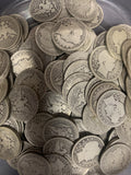 Lot 8pcs, $2.00 FV 90% Silver Barber Quarters, Average Circulated 