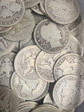 Lot 8pcs, $2.00 FV 90% Silver Barber Quarters, Average Circulated 