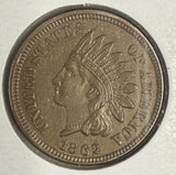 1862 Indian Head Cent, MS60+
