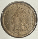 1861 Indian Head Cent, MS60+