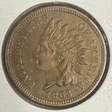1863 Indian Head Cent, MS60+