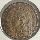 1876 Indian Head Cent, XF