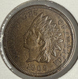 1909 Indian Head Cent, MS60+ BN