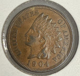 1904 Indian Head Cent, AU BN