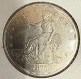 1875-CC Trade Dollar, MS60+ Details