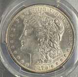 1879-CC Morgan Silver Dollar, AU Details PCGS Gold Shield (10360)