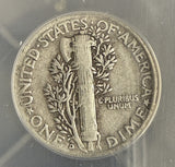 1942/1-D Mercury Dime, F-12 ANACS (10399)