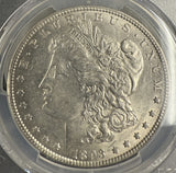 1893-O Morgan Silver Dollar, AU58 PCGS Gold Shield (10441)