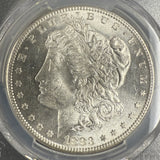 1883-S Morgan Silver Dollar, MS62 PCGS Gold Shield (10447)