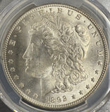 1892-O Morgan Silver Dollar, MS63, PCGS Gold Shield (10478)