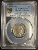 1918-D 8/7 FS-101 Overdate, VF Detail PCGS (10508).