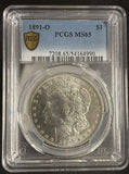 1891-O Morgan Silver Dollar, MS65, PCGS Gold Shield (10579)