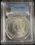 1882-CC Morgan Silver Dollar, MS65, PCGS Gold Shield (10584)
