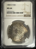 1884-O Morgan Silver Dollar, MS64 NGC (10768)